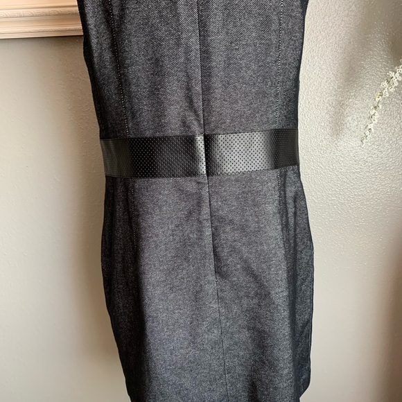 Akris Punto Black Gray Sleeveless Dress Size 14 - Picture 10 of 17